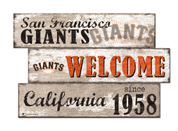 San Francisco Giants Welcome 3 Plank