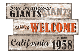 San Francisco Giants Welcome 3 Plank