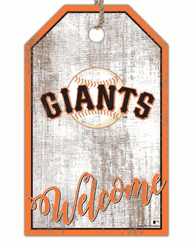 San Francisco Giants Welcome Team Tag 11x19 Sign