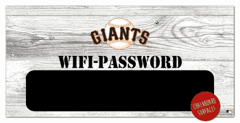 San Francisco Giants Wifi Password 6x12 Sign