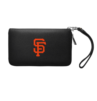 San Francisco Giants Zip Organizer Wallet Pebble Black
