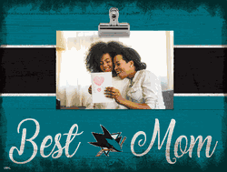 San Jose Sharks 10" x 8" Best Mom with Stripe Clip Frame
