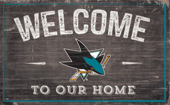 San Jose Sharks 11x19 Welcome to our Home Sign