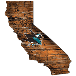 San Jose Sharks 12" Mini Roadmap State Sign