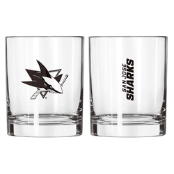 San Jose Sharks 14oz Gameday Rocks Glass