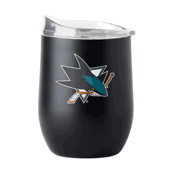 San Jose Sharks 16oz Gameday Powder Coat Curved Bev