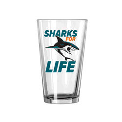 San Jose Sharks 16oz Slogan Pint Glass