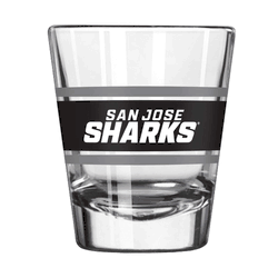 San Jose Sharks 2oz Stripe Shot Glass