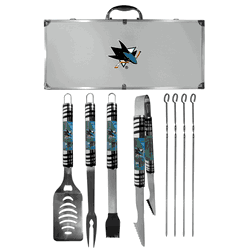 San Jose Sharks 8 pc Tailgater BBQ Set