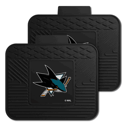 San Jose Sharks Back Seat Car Utility Mats - 2 Piece Set