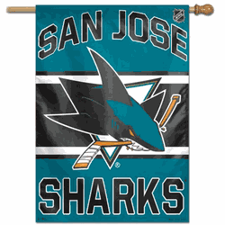 San Jose Sharks Banner 28x40 Vertical