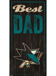 San Jose Sharks Best Dad 6x12 Sign