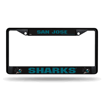 San Jose Sharks  Black Chrome Frame with Plastic Inserts 12