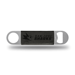 San Jose Sharks Black Laser Engraved Bar Blade