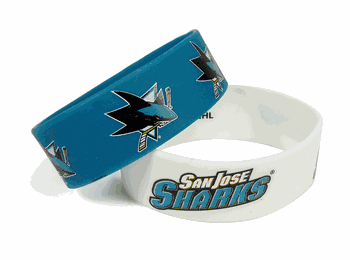 San Jose Sharks Bracelets - 2 Pack Wide