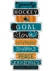 San Jose Sharks Celebrations Stack 24" Sign