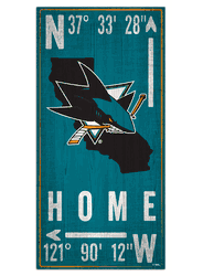 San Jose Sharks Coordinate 6x12 Sign