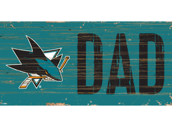 San Jose Sharks DAD 6x12 Sign