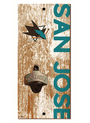 San Jose Sharks Distressed Bottle Opener