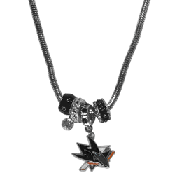 San Jose Sharks Euro Bead Necklace
