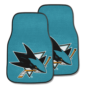 San Jose Sharks Front Carpet Car Mat Set - 2 Pieces
