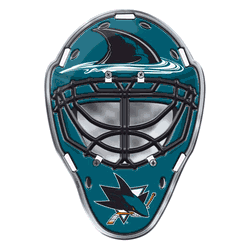 San Jose Sharks Heavy Duty Aluminium Helmet Emblem