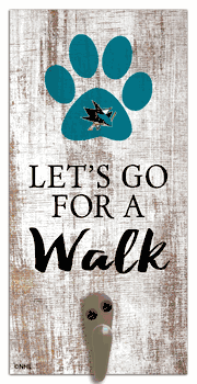 San Jose Sharks Leash Holder 6x12 Sign