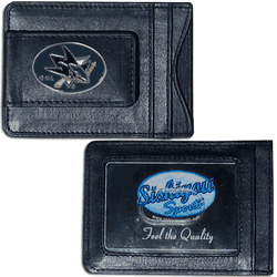 San Jose Sharks Leather Cash & Cardholder