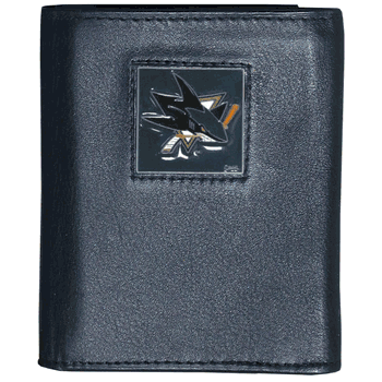 San Jose Sharks Leather Tri-fold Wallet