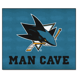 San Jose Sharks Man Cave Tailgater Rug - 5ft. x 6ft.