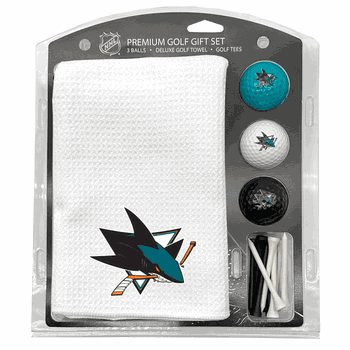 San Jose Sharks Microfiber Towel Gift Set - 16 x 40 (White)