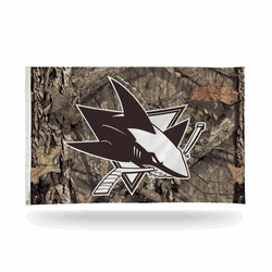 San Jose Sharks / Mossy Oak Camo Break-Up Country Banner Flag (3X5)