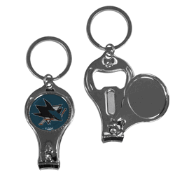 San Jose Sharks Nail Care/Bottle Opener Key Chain