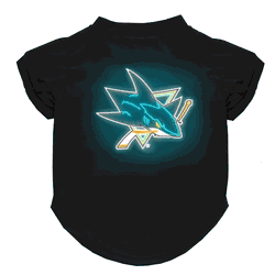 San Jose Sharks Neon Pet T-Shirt, X-Small