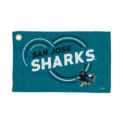 San Jose Sharks NHL Droplets Waffle Fan Towel 16x25 inches