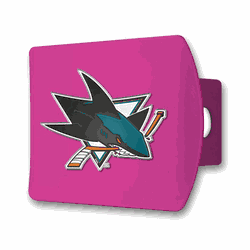 San Jose Sharks Pink Metal Hitch Cover with  3D Color Emblem
