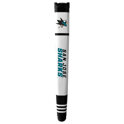 San Jose Sharks Putter Grip (White with colored stripes)