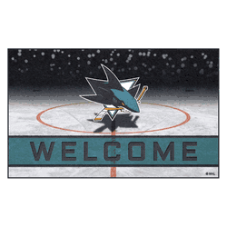 San Jose Sharks Rubber Door Mat - 18in. x 30in.