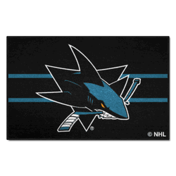 San Jose Sharks Starter Mat Accent Rug - 19in. x 30in. Uniform Alternate Design