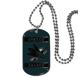 San Jose Sharks Tag Necklace