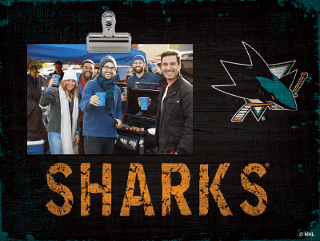 San Jose Sharks Team Name Clip Frame