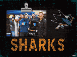 San Jose Sharks Team Name Clip Frame