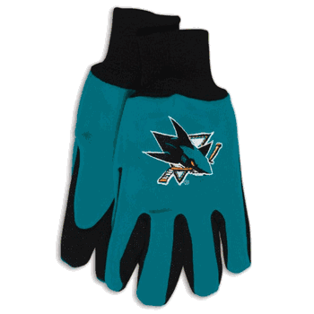 San Jose Sharks Two Tone Gloves - Adult Size
