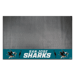 San Jose Sharks Vinyl Grill Mat - 26in. x 42in.