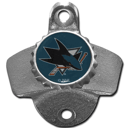 San Jose Sharks Wall Mounted Bottle Opener