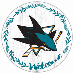 San Jose Sharks Welcome 12in Circle