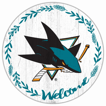 San Jose Sharks Welcome 12in Circle