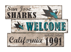 San Jose Sharks Welcome 3 Plank