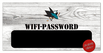 San Jose Sharks Wifi Password 6x12 Sign