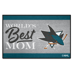 San Jose Sharks World's Best Mom Starter Mat Accent Rug - 19in. x 30in.